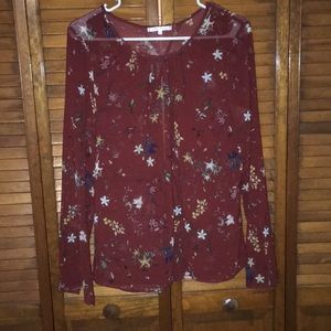 Willow and clay floral long sleeve. Small